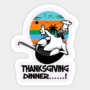 Sunrise Thanksgiving Christmas party Sticker